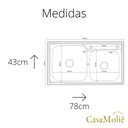 Ver imagem 4 de Cuba Dupla Gourmet em Aço Inox Escovado Com Acessórios 78x43cm