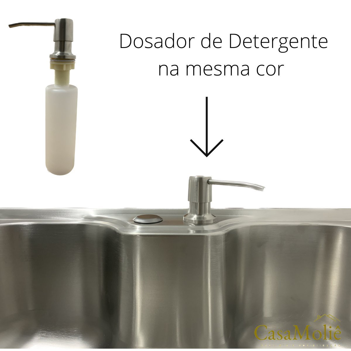 Cuba Dupla Gourmet 78x43 Aço Inox Escovado C/ Acessórios - 3