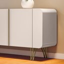 Ver imagem 7 de Balcão Aparador Buffet Anabelle Off White H01 - D’Rossi