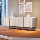 Ver imagem 2 de Balcão Aparador Buffet Anabelle Off White H01 - D’Rossi