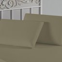 Ver imagem 1 de Kit Fronhas Nobre 2 Peças 50cm X 70cm Malha 100% Algodão - Avelã