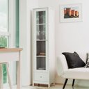 Ver imagem 1 de Cristaleira +aparador Ditália +kit Luz E-962-r-626 Cor:branco