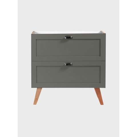 Gabinete para Banheiro 80cm Retro MDF Verde  Milano - On Móveis