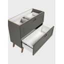 Ver imagem 5 de Gabinete para Banheiro 80cm Retro MDF Verde  Milano - On Móveis