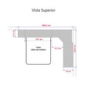 Ver imagem 4 de Guarda Roupa Dormitório Modulado Alpes Casal 1,38 m Canto c/ 2 Portas de Correr - Branco - Luciane M