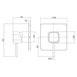 Acabamento Monocomando Chuveiro Deca You - 3