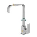 Ver imagem 2 de Torneira Monocomando 360º Cozinha Bancada Inox Escovada 1/4
