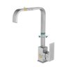 Torneira Monocomando 360º Cozinha Bancada Inox Escovada 1/4 - 2