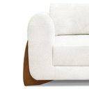 Ver mais imagens de Sofa Jolie 3 Lugares 230cm Pes Boomerang Linho Boucle 3300 Ezz