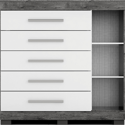 Cômoda Rayane 5gav C/sapateira Café Acp Móveis 100%mdf - 4 Cômoda Rayane 5gav C/sapateira Café Acp Móveis 100%mdf - 4