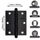 Ver imagem 1 de Dobradiça com Rolamento Concept 3530 Pado Preto Texturizado