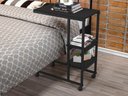 Ver imagem 3 de Mesa Industrial Auxiliar para Cama Miti Preto