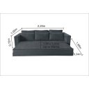Ver imagem 4 de Sofá Cama Bx04_mm com 2.20m que Se Transforma em Cama Resistente e Confortável em Sued