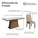 Ver imagem 4 de Conjunto Sala de Jantar Tampo de Vidro 6 Cadeiras Rustic/Branco/Imperial Colmar Madesa