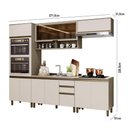 Ver imagem 5 de Cozinha Completa 5 Peças Connect Duna/cristal com Aéreo Basculante Vidro - Móveis Henn