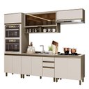 Ver imagem 1 de Cozinha Completa 5 Peças Connect Duna/cristal com Aéreo Basculante Vidro - Móveis Henn
