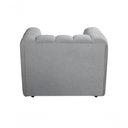 Ver imagem 5 de Poltrona Mona Bouclê Cinza 520 Encosto Alto Espuma D28 Bella Decor