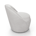Ver imagem 3 de Poltrona Eduarda Tecido Bouclé Cinza Claro Base Giratória