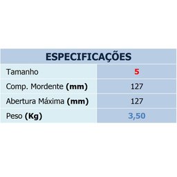 Torno ( Morsa ) Bancada Profissional Nº 5 Metalcava - 8