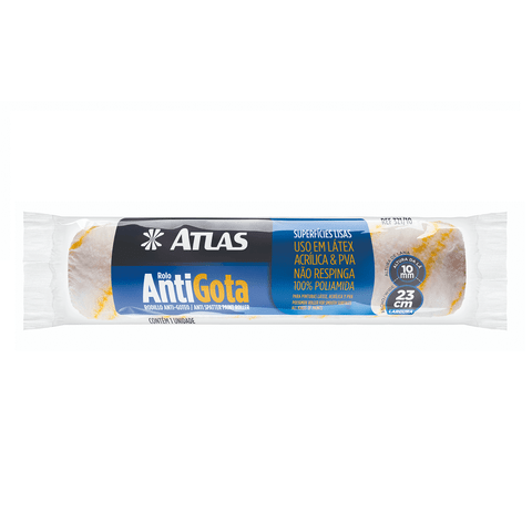 Rolo Lã Anti Gota 321/10 23cm sem Cabo 2 Listras Atlas