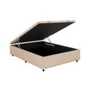 Ver imagem 3 de Cama Box Baú Casal Bege Colchão Molas Ensacadas Airtech Springpocket 138x188 - Ortobom