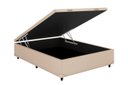 Ver imagem 3 de Cama Box Baú Casal Bege Colchão Molas Ensacadas Airtech Springpocket 138x188 - Ortobom