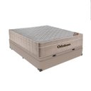 Ver imagem 2 de Cama Box Baú Casal Bege Colchão Molas Ensacadas Airtech Springpocket 138x188 - Ortobom