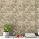 Ver imagem 2 de Papel de Parede Pedra Geométrica Tons Dourados - 3,30x0,50m