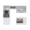 Ver imagem 4 de Cozinha Compacta 4 Peças com Paneleiro Torre Quente Amy Casa 812