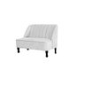 Poltrona Namoradeira Teles 2 Lugares Suede Branco - 1