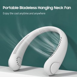 Ventilador Pescoço Portátil Recarregável sem Lâmina Branco - 4