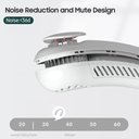 Ver imagem 3 de Ventilador Pescoço Portátil Recarregável sem Lâmina Branco