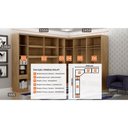 Ver imagem 2 de Guarda Roupa Modulado Rizon 005 Casal 6 Peças Novo Horizonte Cor Cumaru Fendy