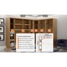 Guarda Roupa Modulado Rizon 005 Casal 6 Peças Novo Horizonte Cor Cumaru Fendy - 2