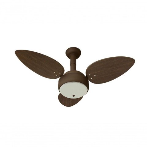 Ventilador de Teto Venti-Delta 130W 100cm 3 Pás Marrom Miray 3 Velocidades 110V