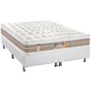 Ver imagem 1 de Cama Box Queen: Colchão Molas Ensacadas Castor Pocket Silver Star Air DF + Base CRC Courano Branco(1