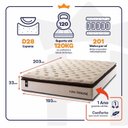 Ver imagem 4 de Colchão King King House c/ Molas Ensacadas Quartzo Super 193x203x33 Marrom
