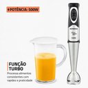 Ver imagem 7 de Mixer Turbo Inox Mondial 127V 500W m-16-Bi Preto/Inox