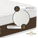 Ver imagem 7 de Cama Box King Elegance Pillow Top Molas Ensacadas Suede Cinza Royal