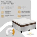 Ver imagem 2 de Cama Box King Elegance Pillow Top Molas Ensacadas Suede Cinza Royal