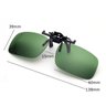 Clip On para Oculos Grau Lente Verde Proteção Uv400 Dirigir - 2