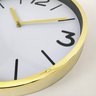 Relógio De Parede Dourado E Branco 35x35x4cm Decorativo - 4