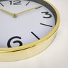 Relógio De Parede Dourado E Branco 35x35x4cm Decorativo - 3