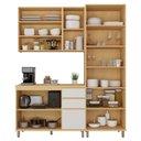 Ver imagem 5 de Cozinha Compacta 100 MDF 3 Peças com Tampo e Cristaleira 190cm Aura Luciane Móveis