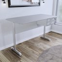 Ver imagem 3 de Mesa Escrivaninha para Escritório Economica com 2 Gavetas 1,50 X 0,60