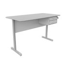 Ver imagem 1 de Mesa Escrivaninha para Escritório Economica com 2 Gavetas 1,50 X 0,60
