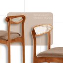 Ver imagem 4 de Sala de Jantar Mesa Flora 240cm Tampo Laminado Barril e 8 Cadeiras Noronha Premium Moderna Mobília