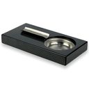 Ver imagem 1 de Cinzeiro Para Charuto Material Madeira E Aço Inoxidável Capacidade Para 1 Alta Qualidade