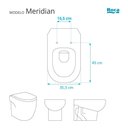 Ver imagem 3 de Tampa de Vaso Poliester com Amortecedor Meridian Branco para Bacia Roca