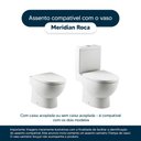 Ver imagem 4 de Tampa de Vaso Poliester com Amortecedor Meridian Branco para Bacia Roca
